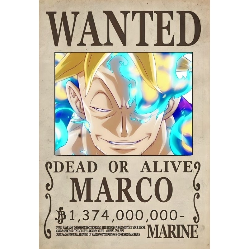 Quadro One Piece Wanted Luffy Gear 5 Zoro Sanji Wano Placa