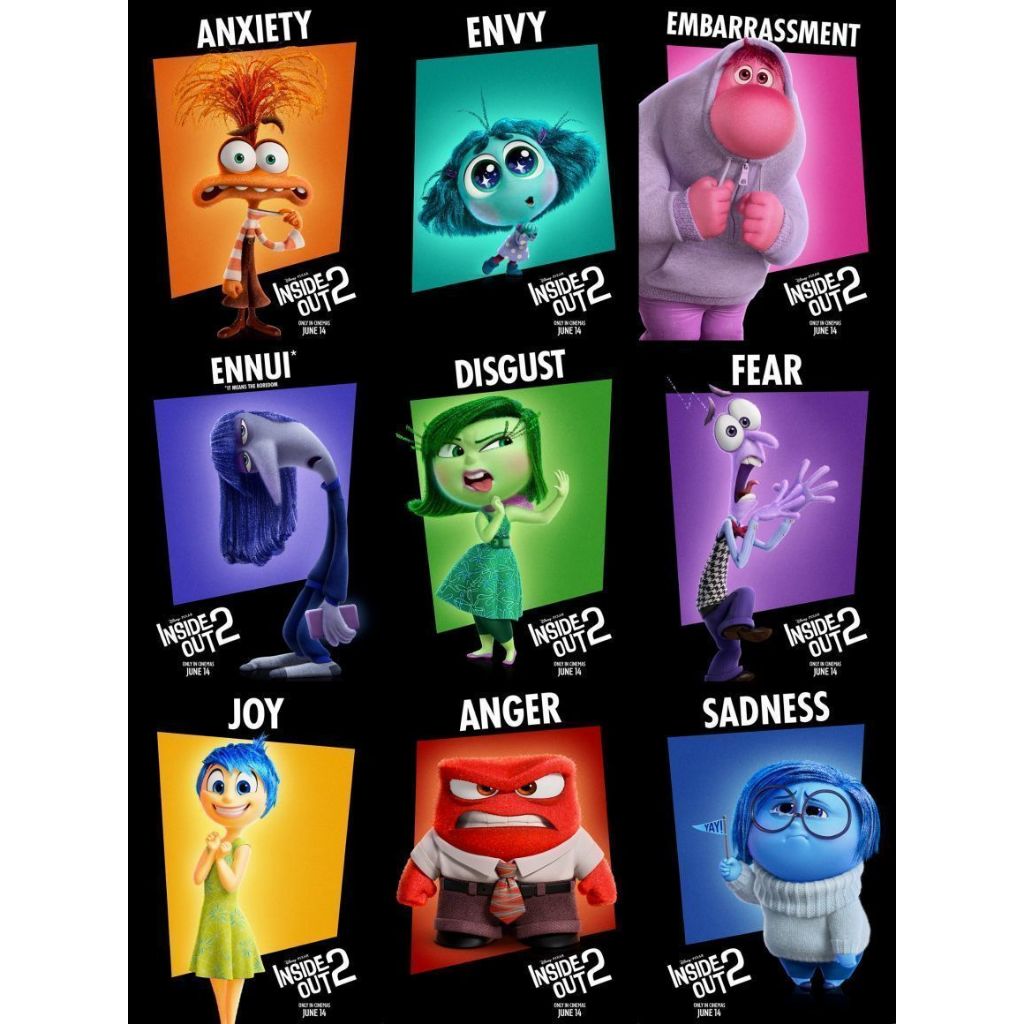 Divertida Mente 2 (inside out) personagens Impressão 3d | Shopee Brasil