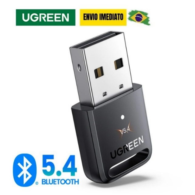 Bluetooth 5.4 Adaptador USB UGREEN Para PC e Notebook Transmissor e Receptor