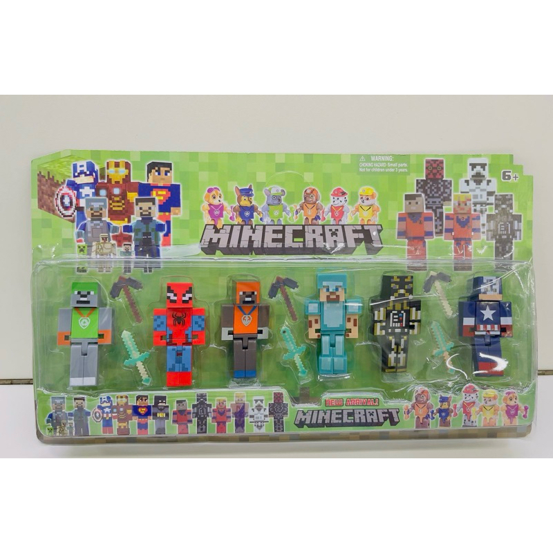 Kit Cartelado Minecraft Bonecos Heróis Vingadores Patrulha - Envio ...