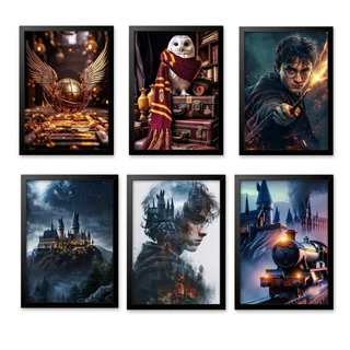 Harry Potter - Quadro decorativo de parede para quarto e sala tema Harry Potter