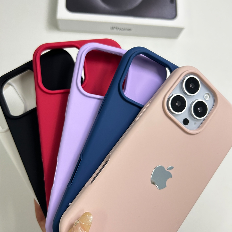 Capa de Telefone Resistente a Quedas de Silicone Líquido Simples Premium para iPhone 12 12 Pro 12pro Max