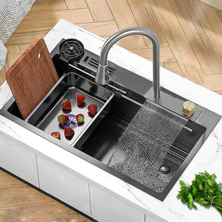 Cuba Gourmet Premium Cascata Lavador Copos Torneira Completa.