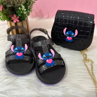 Kit Sandália + Bolsa Stitch Feminina