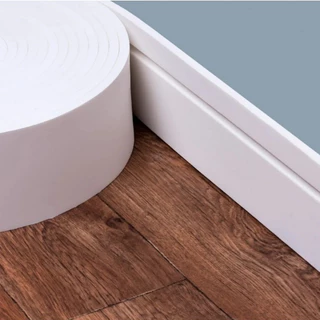 RODAPÉ Premium EVA Autoclante 10cm x 1cm Lucca - 5 Metros / 10 Metros / 15 Metros / 20 Metros