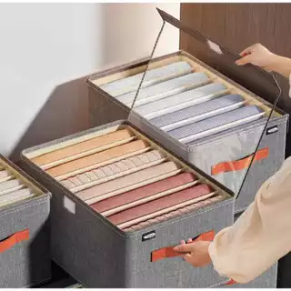 Kit 2 Cesto de Roupa Organizador Dobrável e Tecido Impermeável