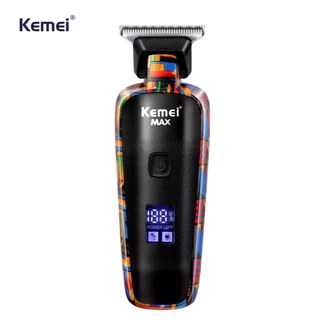 Máquina de Acabamento Profissional Kemei MAX 5090 portátil Bivolt 110v220v USB C Display LCD