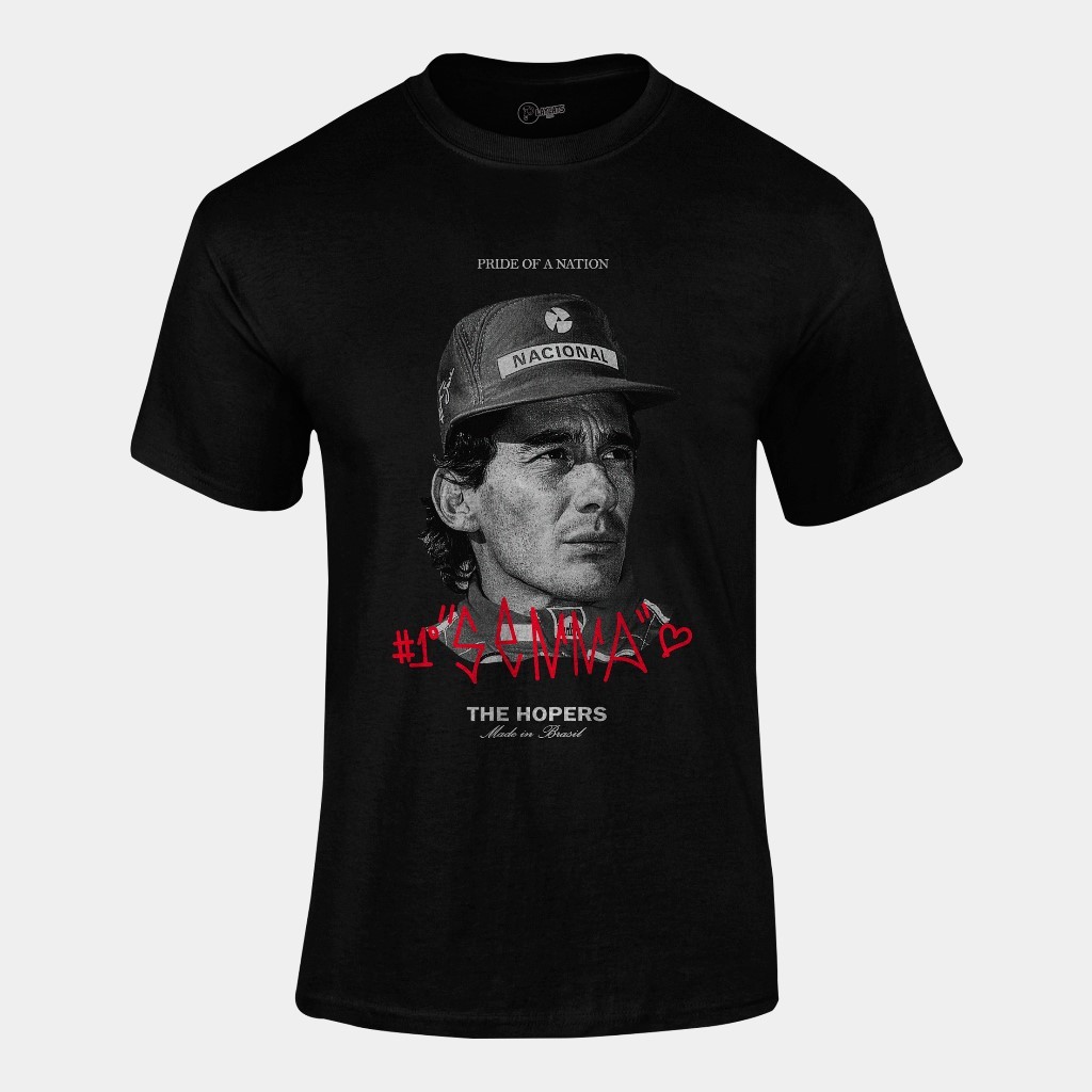 Camiseta Unissex 100% Algodão Ayrton Senna Excelente Qualidade