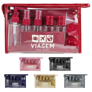Kit 10 Itens Viagem Frascos Nécessaires P/ Mala Porta Shampoo Creme