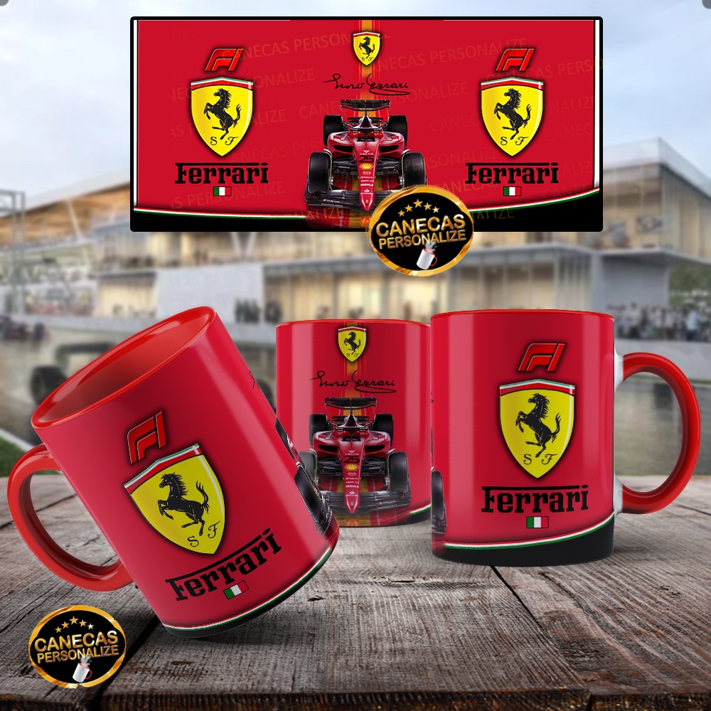 Caneca F1 Ferrari Edição Formula 1 - Cerâmica 325ml