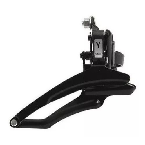 Câmbio Dianteiro Yamada 3v Puxa Baixo Preto Para Bicicleta