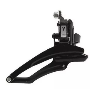 Câmbio Dianteiro Yamada 3v Puxa Baixo Preto Para Bicicleta