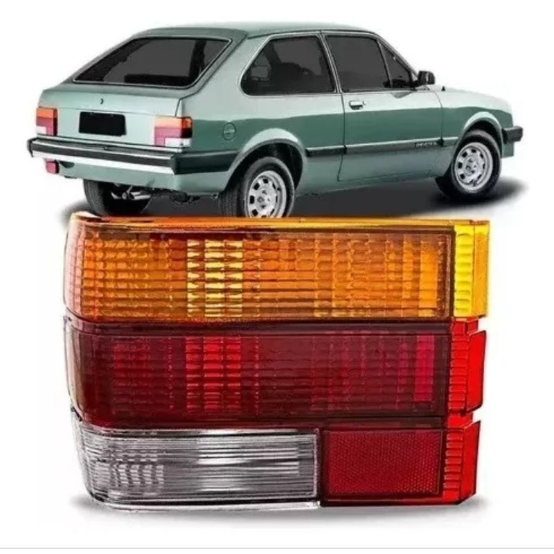 Lanterna Chevette 1983 A 1986 Tricolor Ré Branca | Shopee Brasil