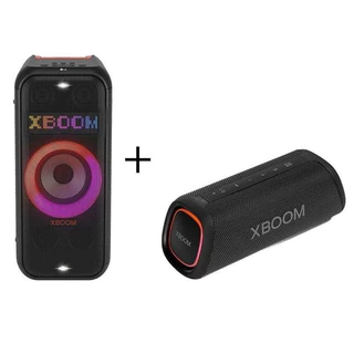 Combo Caixa De Som Portátil LG XBOOM Partybox XL7 + Caixa de Som Portátil LG XBOOM Go XG5