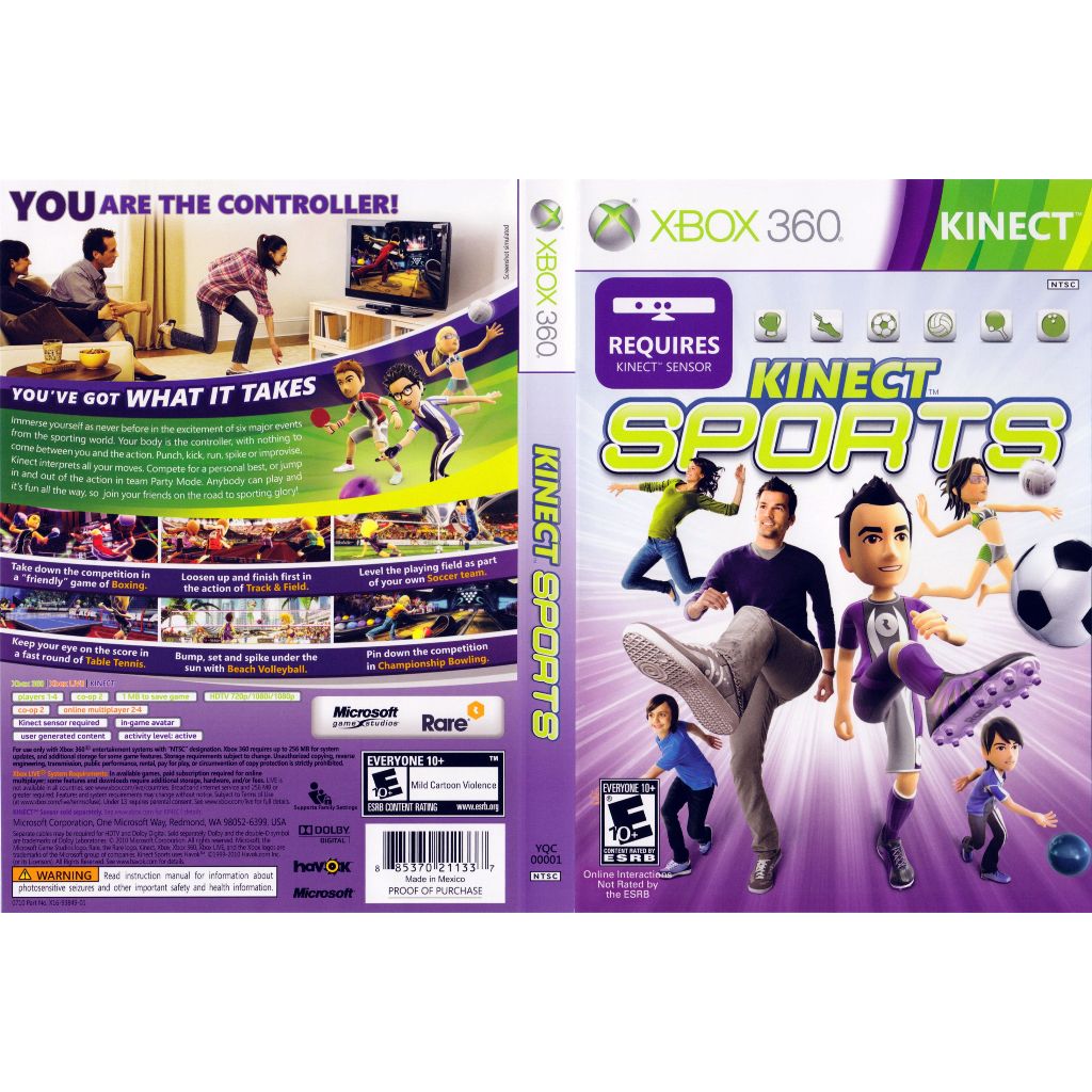Kinect sports P/ XBOX360 (LTU/LT/JTAG/RGH) | Shopee Brasil