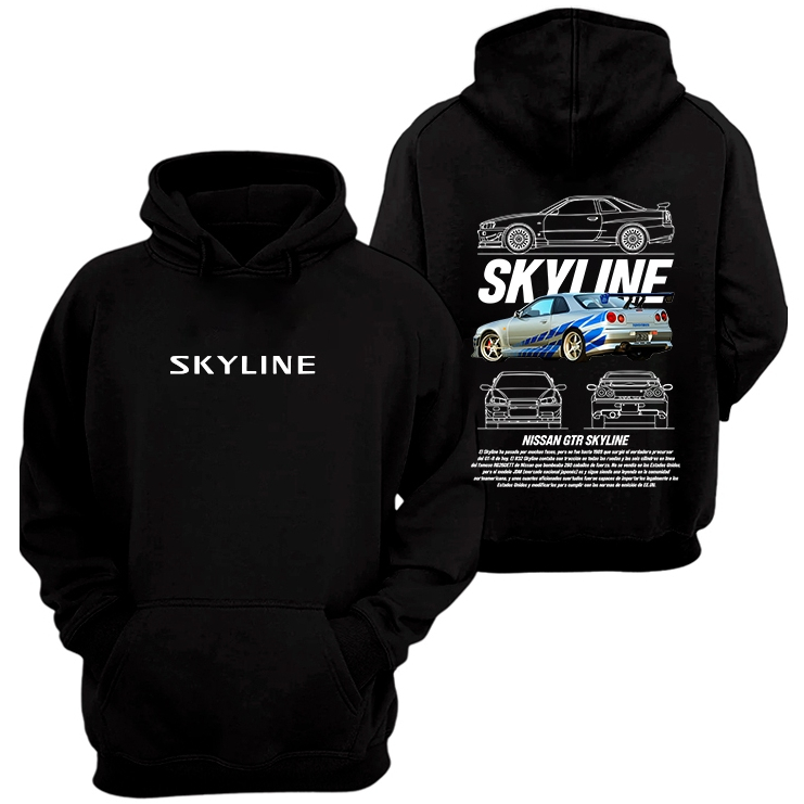 Moletom Casaco De Frio Carro Corrida Luxo Skyline Gtr R34 Velozes E Furiosos Paul Walker