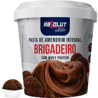 Pasta De Amendoim Integral Com Whey Protein Brigaderio 1kg - Absolut Nutrition