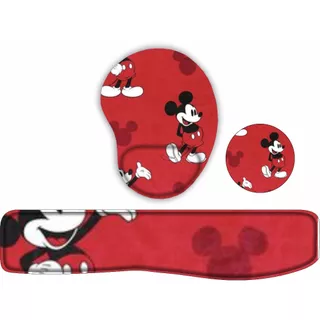 KIT Mouse Pad + Apoio de teclado + porta copos Ratinho Fofo