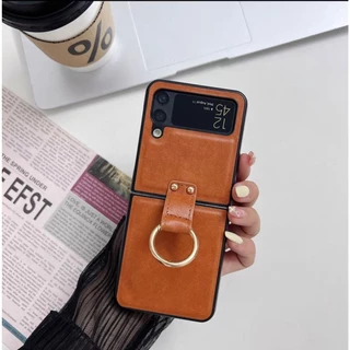 Capa Capinha Case de Luxo Modelo Em Couro Para Z FLIP 4 Z FLIP 5 ZFLIP 6 Z FOLD4 Z FOLD5 Z FOLD6
