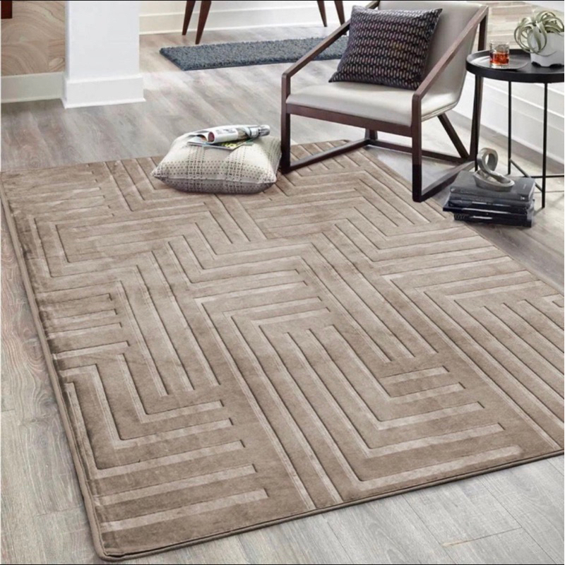 Tapete sala 1,00x1,40 Belga Antialérgico Fácil de Limpar Promoção