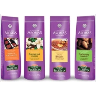 Kit Café Floresta Aromatizado 4 Cafés Aromatizados Gourmet(Escolha os Sabores de Sua Preferência)