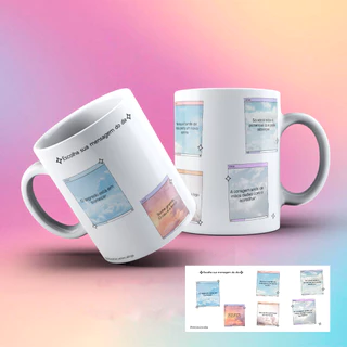 Caneca de Porcelana - Frases Motivacionais | Dias dificeis