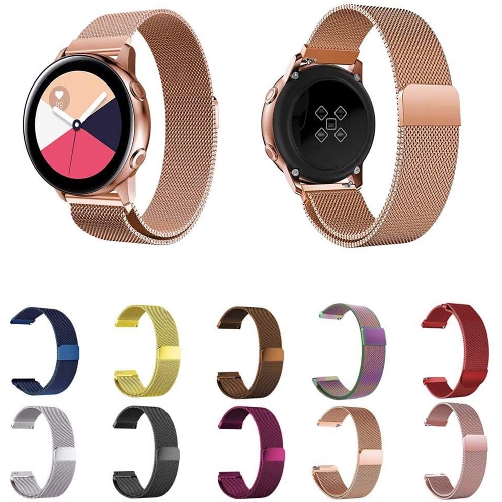 Pulseira Milanese para P68/ P67/ P70/ Amazfit Bip/ e Gear 20mm