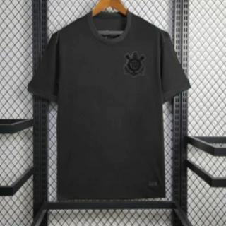 Camiseta Esportiva Lançamento All Black HOME 2024 Gavião Negro | Dry Fit Em Alta - LIQUIDA-MK!