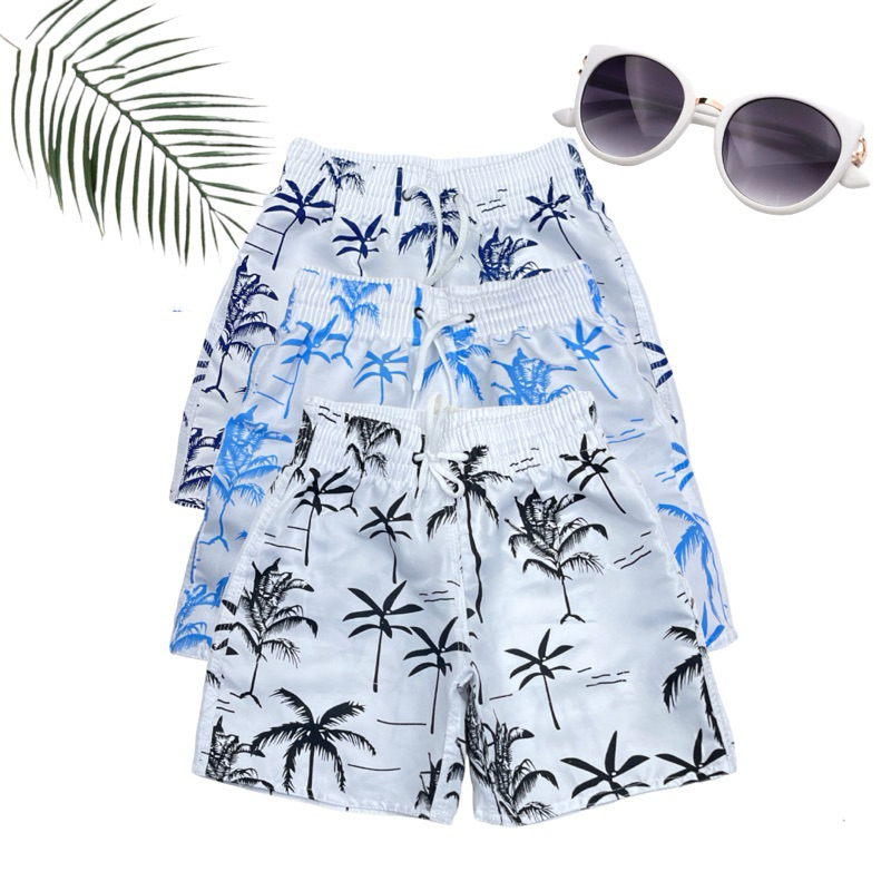 Kit 3 Shorts De Praia Real Essentials - Secagem Rápida UPF Para Meninos