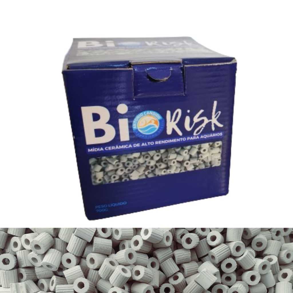 Midia Cerâmica Biológica Biorisk para aquarios 1l Trata 200 Litros