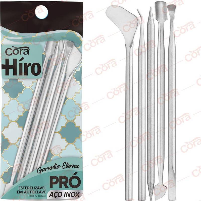 Inox Cora Kit Manicure Pro 5 Pecas Espátula+Palito+Desencravador ...