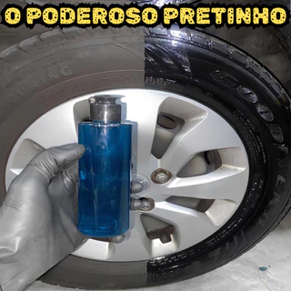 Pretinho para pneu brilho intenso não sai com água 200ml