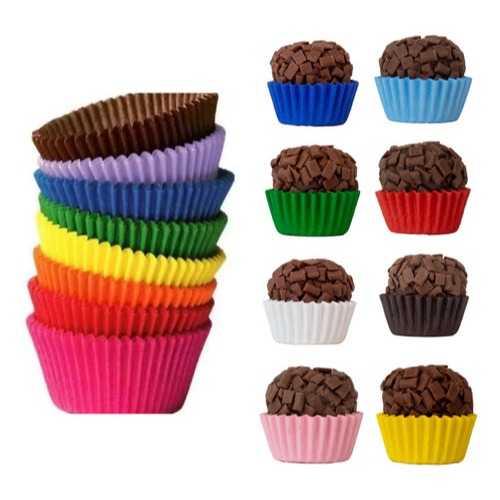 Forminha Para Doces Brigadeiro N5 Cor Dentro E Fora 500un