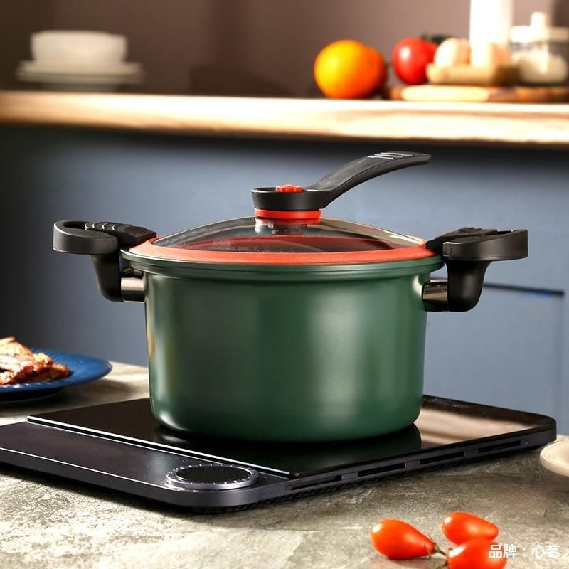 Panela de Micro pressão de Aço Inox 3,5L Doméstica com Trava ...