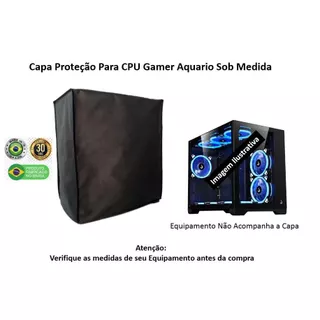 Capa Antipoeria CPU Tipo Aquario Gabinete Gamer Capa Proteção Antipoeria em Tnt Resistente