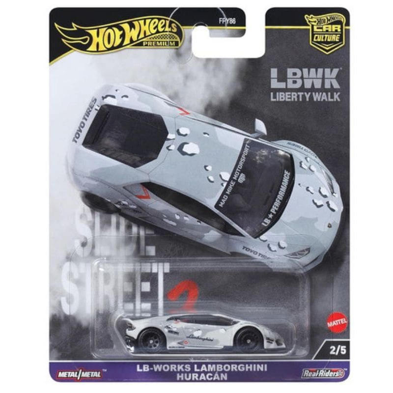 LBWK直筆サイン2名 Hot Wheels ウラカン Hot Wheels - LB-Works Lamborghini Huracán - Slide Street 2 - Car