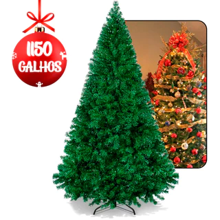 Árvore De Natal 210cm 1150 Galhos Pinheiro Luxo Premium Cheia Grande