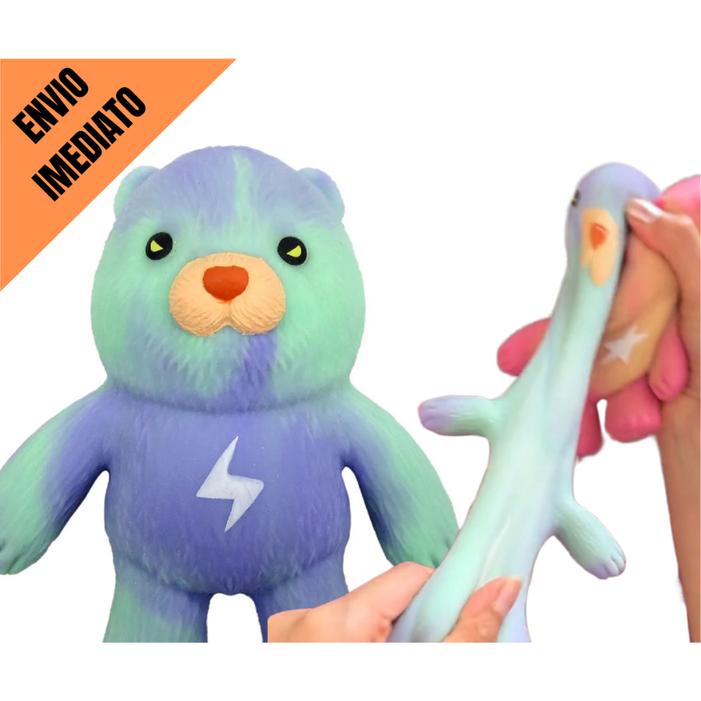 Boneco Que Estica Elástico Indestrutivel Urso Lilac Sunny | Shopee Brasil