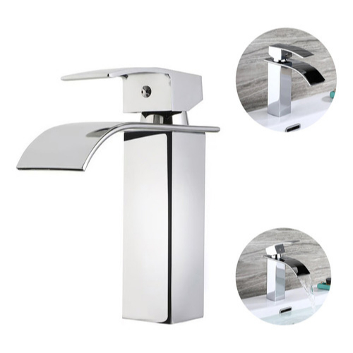 Torneira para Banheiro Lavabo Cascata Monocomando Misturador Cromado