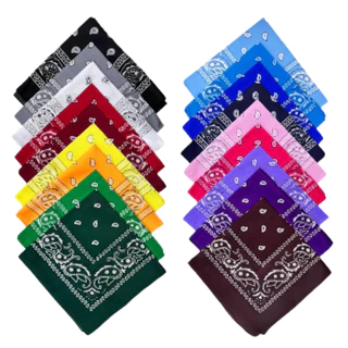Bandana Lenço Estampado Em Poliéster Várias Cores0003