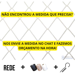 Kit Completo Rede Tela De Proteção Para Janelas Sacadas Gatos Crianças