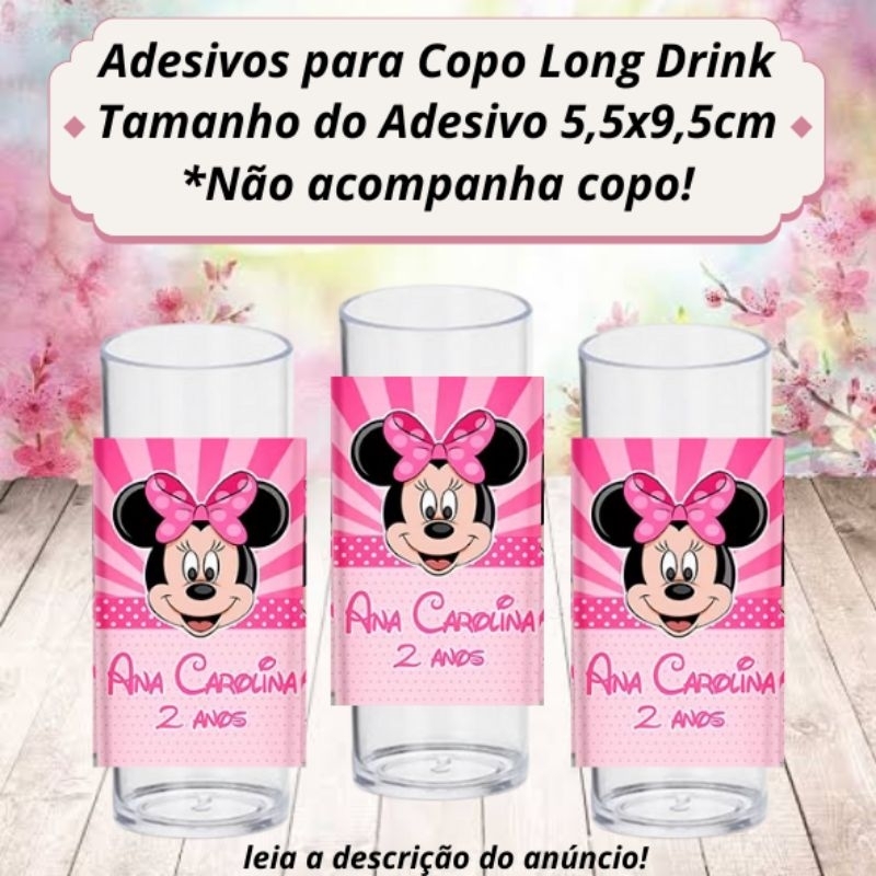 35 Adesivos Personalizados para Copo Long Drink | Shopee Brasil