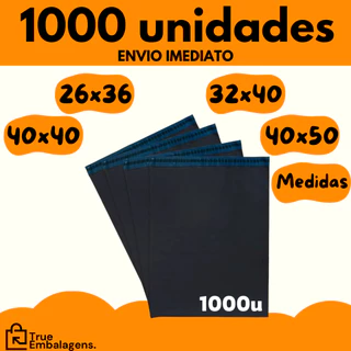 Kit c/ 1000 Envelope Segurança Embalagem De Envio Tamanhos 26x36 32x40 40x40 40x50