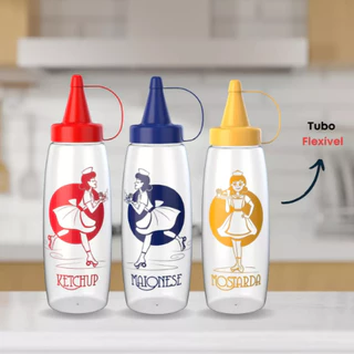 Bisnaga Maionese Ketchup Mostarda Molho Lanchonete Bar
