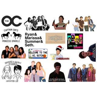 THE OC - CARTELA DE ADESIVOS (sem recorte, com recorte ou a prova d'água) - A5