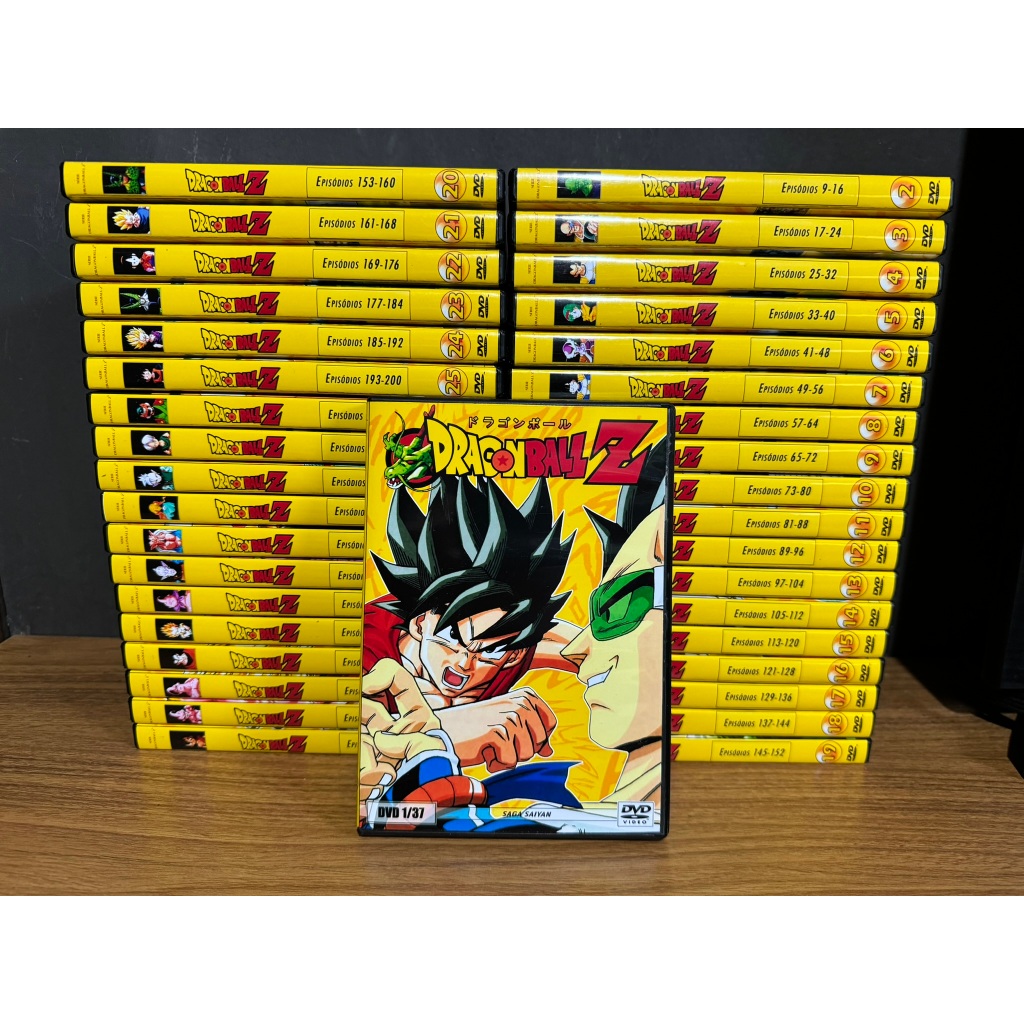 DVD Coleção Dragon Ball Z Série Completa E Dublada ( 37 DVDs