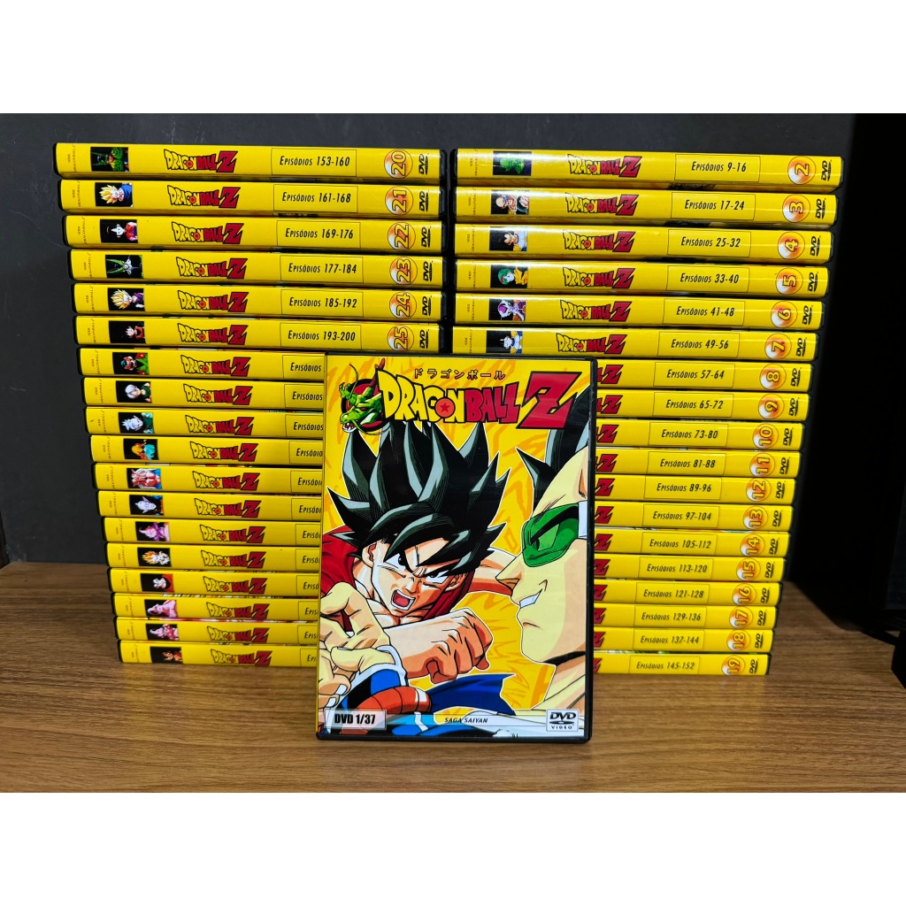 DVD Coleção Dragon Ball Z Série Completa E Dublada ( 37 DVDs )