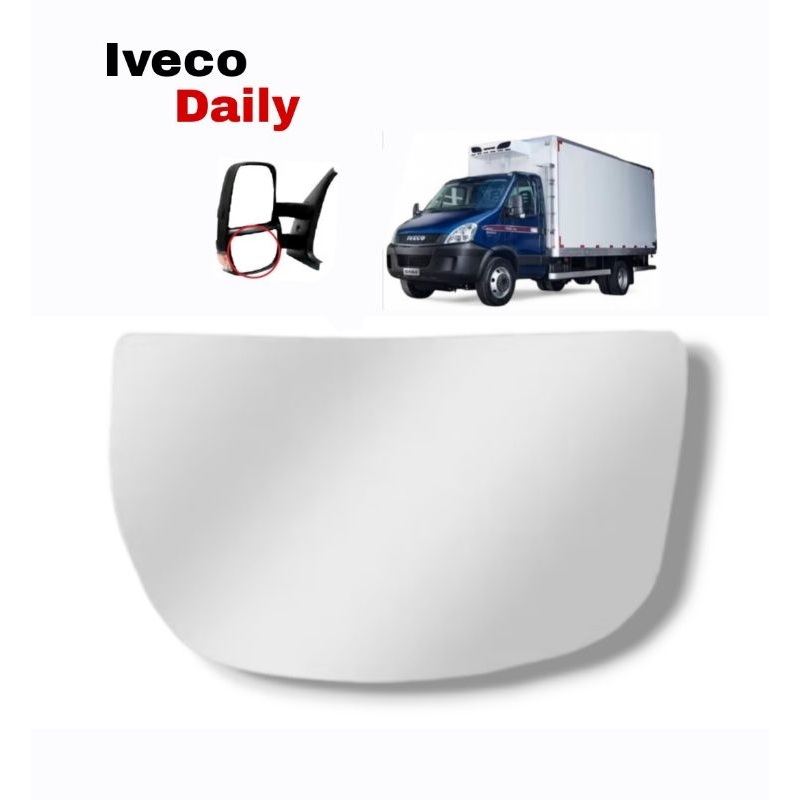 LENTE ESPELHO RETROVISOR IVECO DAILY INFERIOR 35s14 CONVEXO LADO ...
