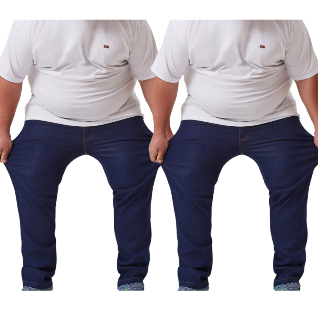 Kit 3 Calça Jeans Plus Size PRETA Tamanho Grande Tamanho Especial