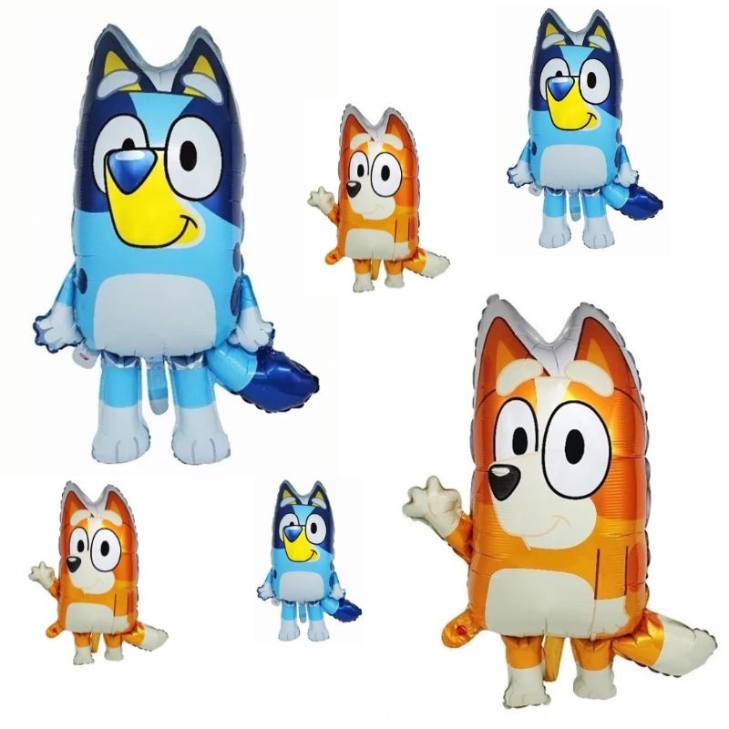 Kit 10 Balões Corpinho Bluey e Bingo